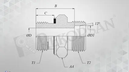 METRİK BLOK PFX - METRİK 24° HAVŞALI NİPEL
