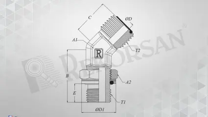 BSP - ORFS 45° KONTRALI DİRSEK