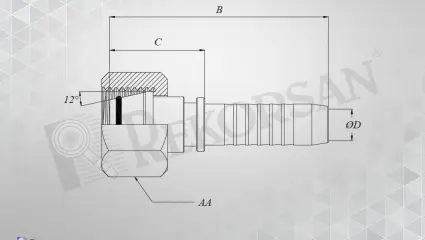 DN4 SOMUNLU DÜZ HORTUM RAKORU