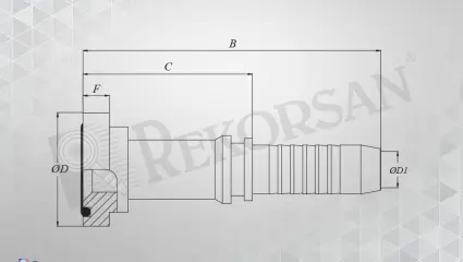 FLANŞLI DÜZ HORTUM RAKORU 3000 SERİSİ