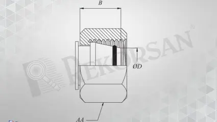 METRİK SOMUNLU TAPA