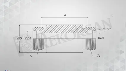 METRİK KAYNAKLIK PERDE GEÇİŞ NİPELİ