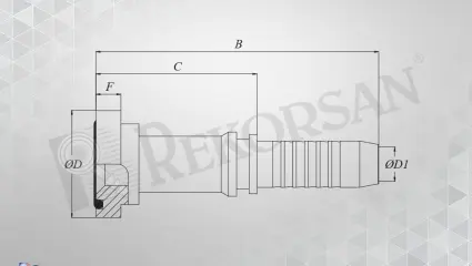 FLANŞLI DÜZ HORTUM RAKORU 6000 SERİSİ (KALIN TİP)