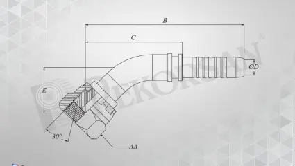 BSP SOMUNLU 45º HORTUM RAKORU