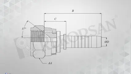 UNF SOMUNLU DÜZ HORTUM RAKORU