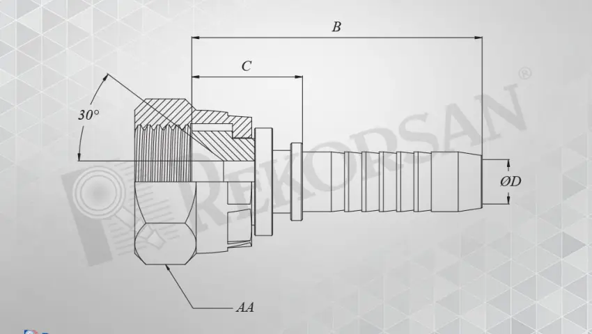 BSP İÇE HAVŞA SOMUNLU DÜZ HORTUM RAKORU