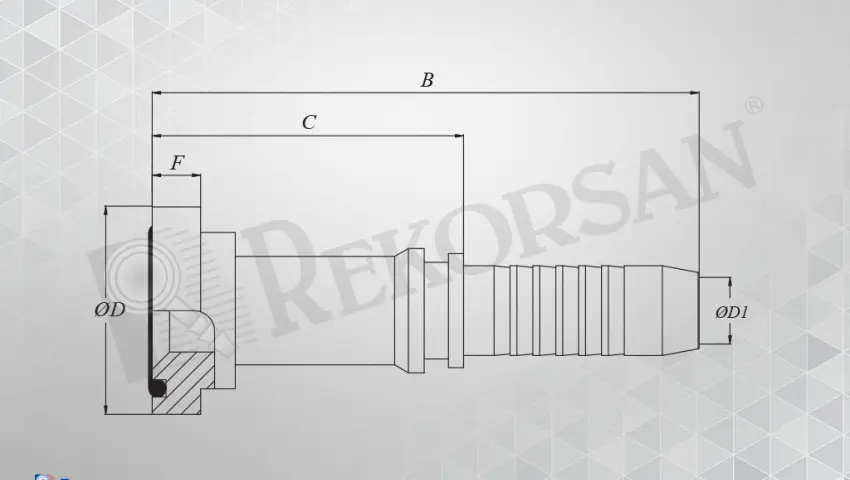 FLANŞLI DÜZ HORTUM RAKORU 3000 SERİSİ
