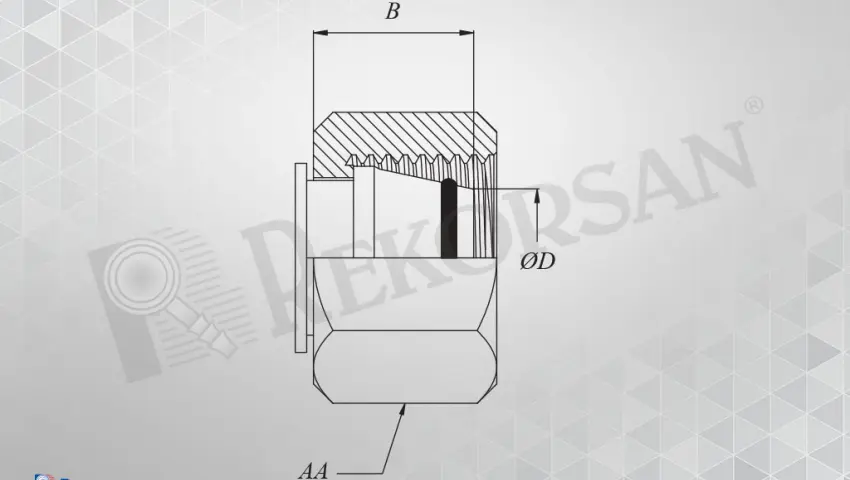METRİK SOMUNLU TAPA