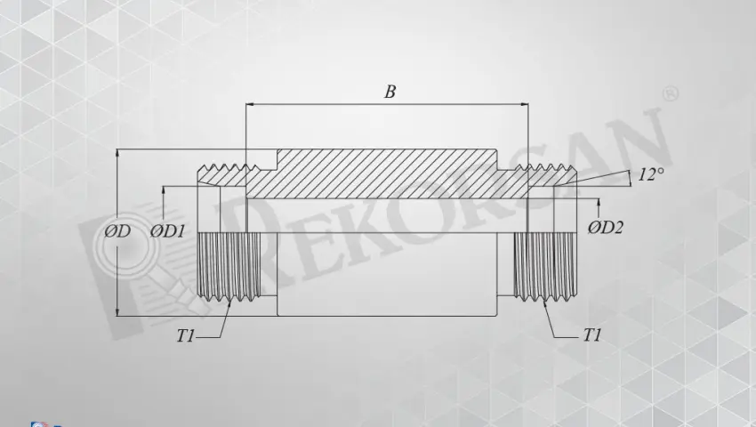 METRİK KAYNAKLIK PERDE GEÇİŞ NİPELİ