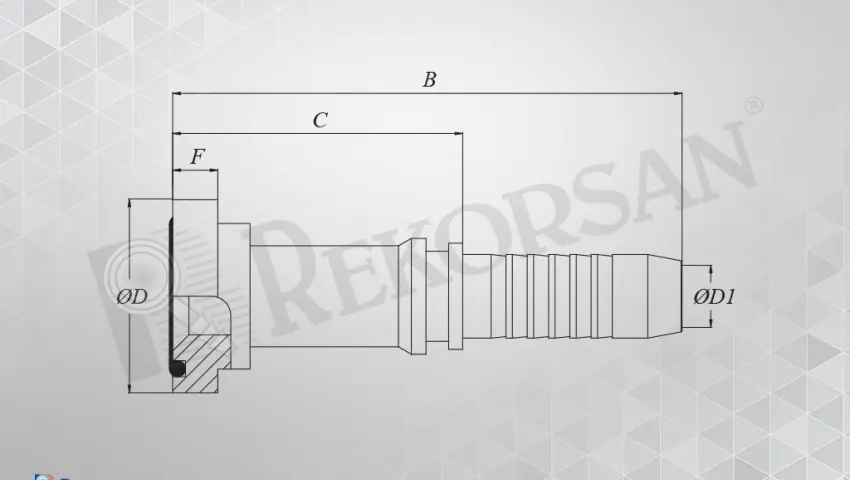 FLANŞLI DÜZ HORTUM RAKORU 6000 SERİSİ (KALIN TİP)