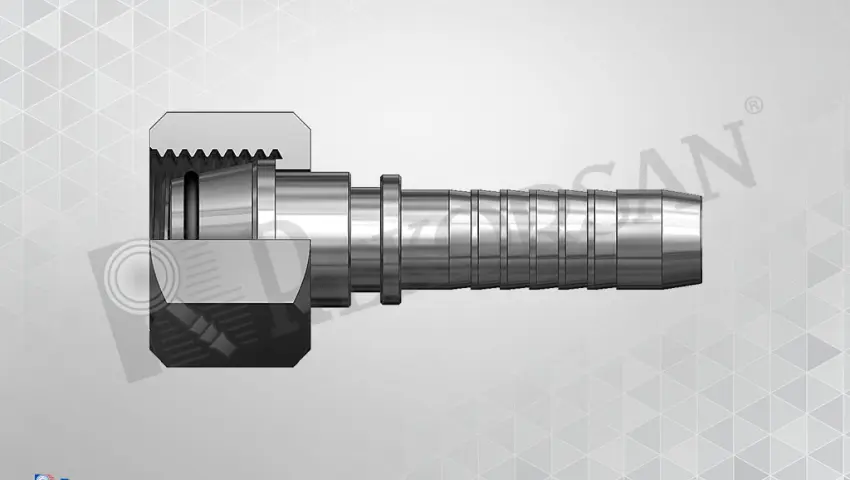 METRİK SOMUNLU DÜZ HORTUM RAKORU