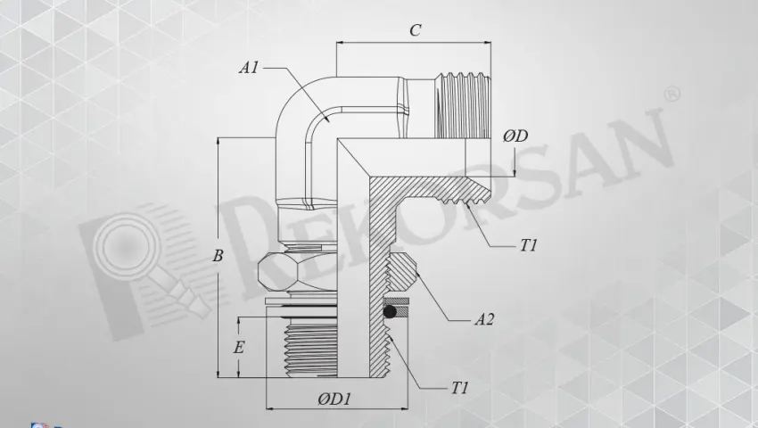 BSP - BSP 90° KONTRALI DİRSEK