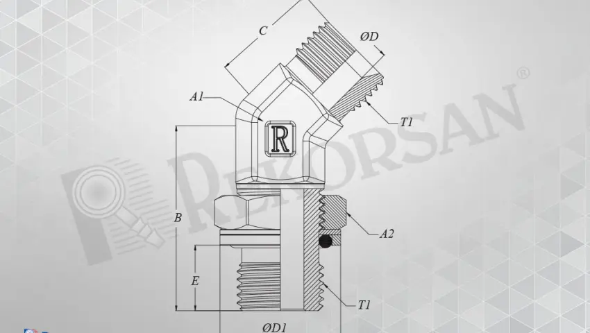 BSP - BSP 45° KONTRALI DİRSEK
