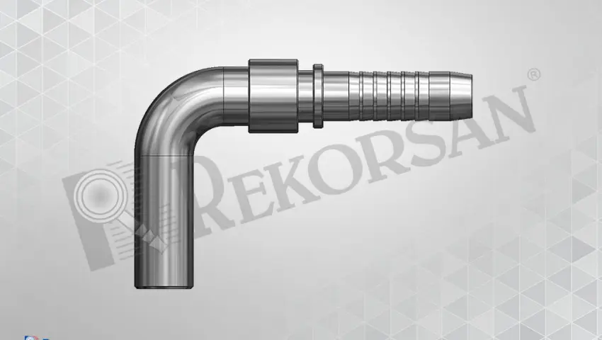 BORU UÇLU 90° HORTUM RAKORU