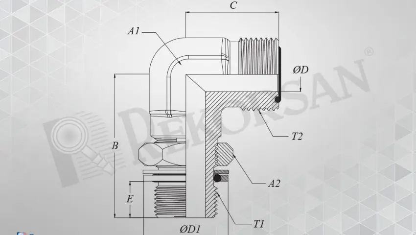 BSP - ORFS 90° KONTRALI DİRSEK