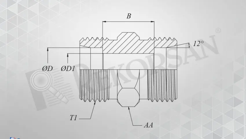 METRİK 24° ARA NİPELİ