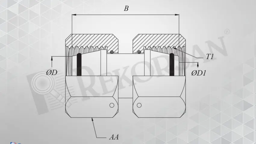 METRİK SOMUNLU TERS NİPEL