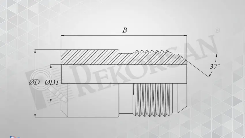 UNF ERKEK KAYNAKLIK NİPELİ