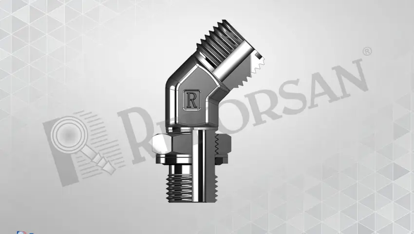 UNF - ORFS 45° KONTRALI DİRSEK