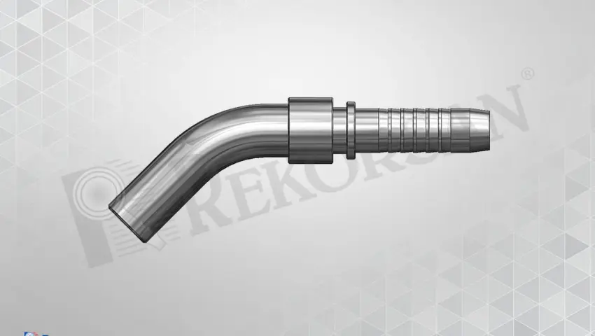 BORU UÇLU 45° HORTUM RAKORU