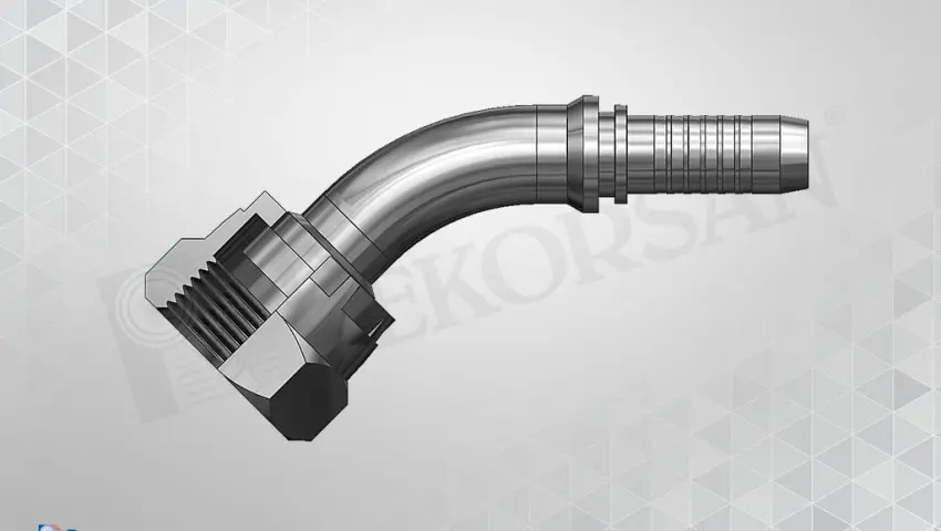 ORFS SOMUNLU 45º HORTUM RAKORU