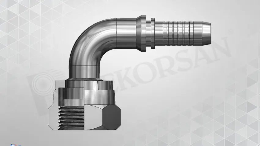 ORFS SOMUNLU 90º HORTUM RAKORU