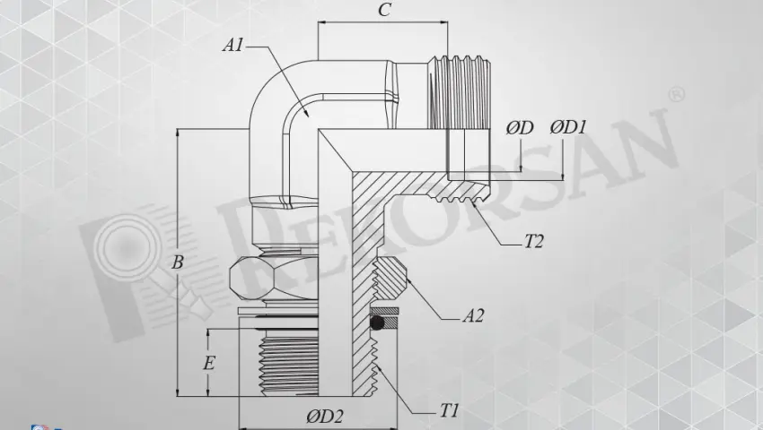 BSP METRİK 90° KONTRALI DİRSEK